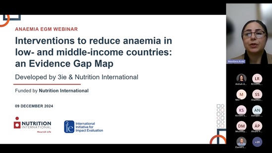 Anaemia evidence map