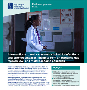 Interventions to reduce anaemia linked to infectious and chronic diseases: Insights from an evidence gap map on low- and middle-income countries